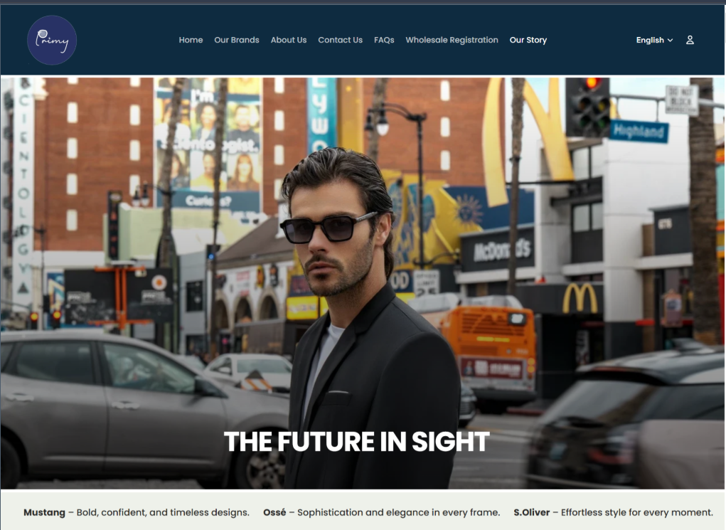 Primy — Shopify B2B Wholesale Portal — Eyewear Wholesale Shopify case study